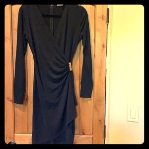 MICHAEL Michael Kors Navy Long Sleeve Wrap Dress